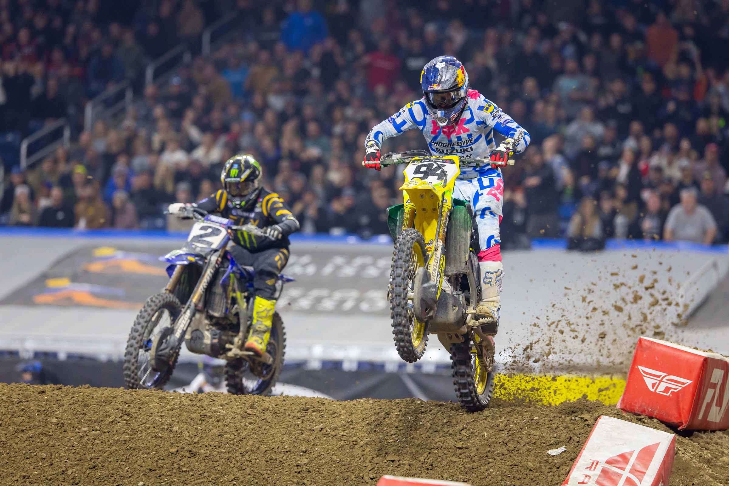 Roczen leading Webb a few weeks ago.
