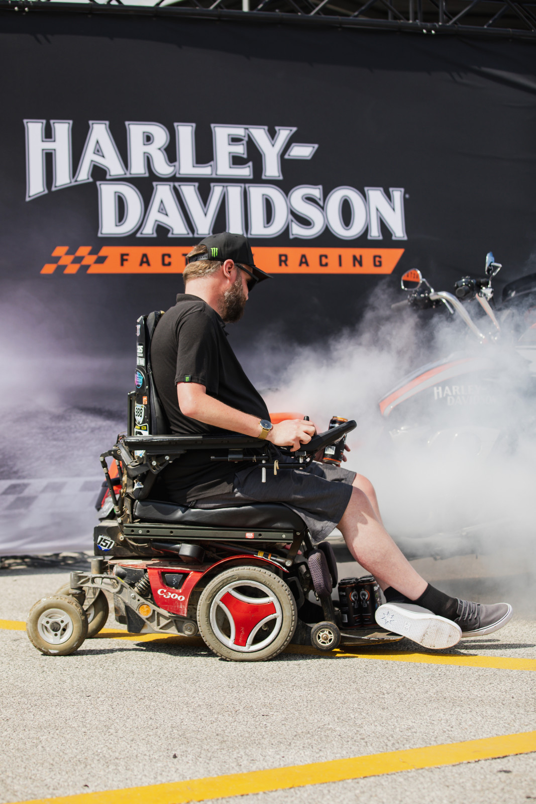 Wheels in the smokin' section.